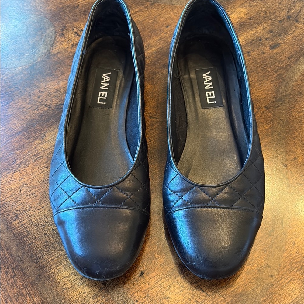 Van Eli Black Quilted Women's Shoes